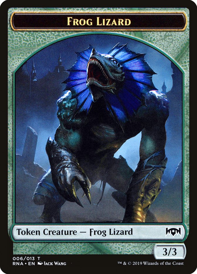 Frog Lizard Token [Ravnica Allegiance Tokens] | Dragon's Lair Comics and Fantasy Houston TX