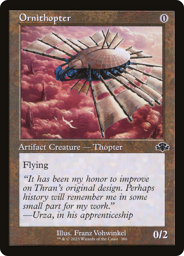 Ornithopter (Retro) [Dominaria Remastered] | Dragon's Lair Comics and Fantasy Houston TX