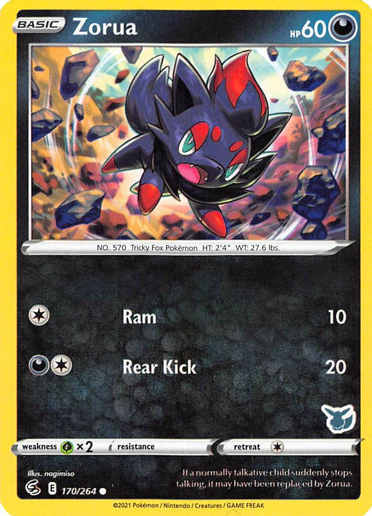 Zorua (170/264) (Eevee Deck) [Battle Academy 2022] | Dragon's Lair Comics and Fantasy Houston TX