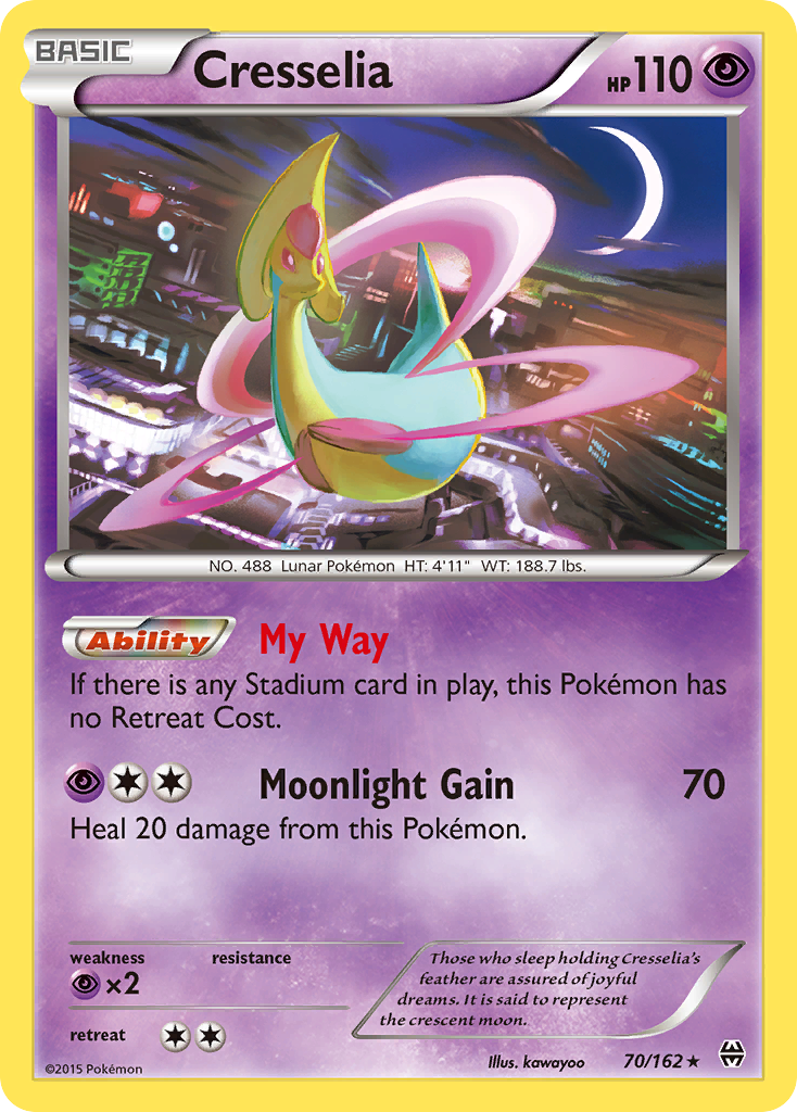 Cresselia (70/162) [XY: BREAKthrough] | Dragon's Lair Comics and Fantasy Houston TX