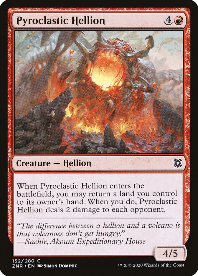 Pyroclastic Hellion [Zendikar Rising] | Dragon's Lair Comics and Fantasy Houston TX