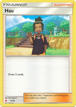 Hau (19/30) [Sun & Moon: Trainer Kit - Lycanroc] | Dragon's Lair Comics and Fantasy Houston TX