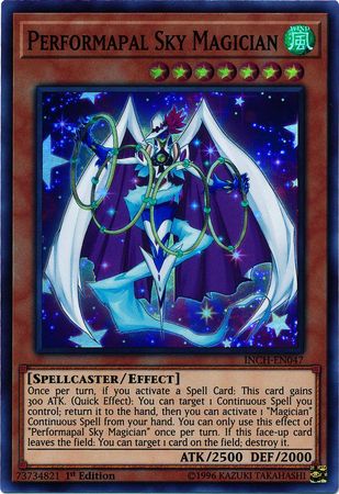 Performapal Sky Magician [INCH-EN047] Super Rare | Dragon's Lair Comics and Fantasy Houston TX