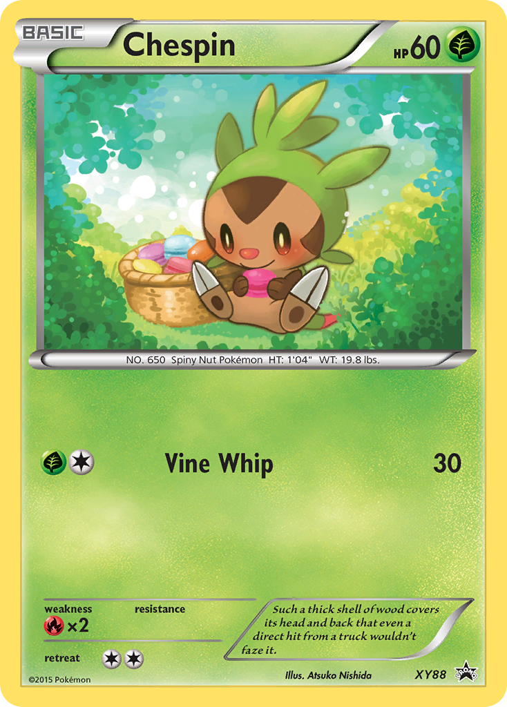 Chespin (XY88) (Collector Chest) [XY: Black Star Promos] | Dragon's Lair Comics and Fantasy Houston TX