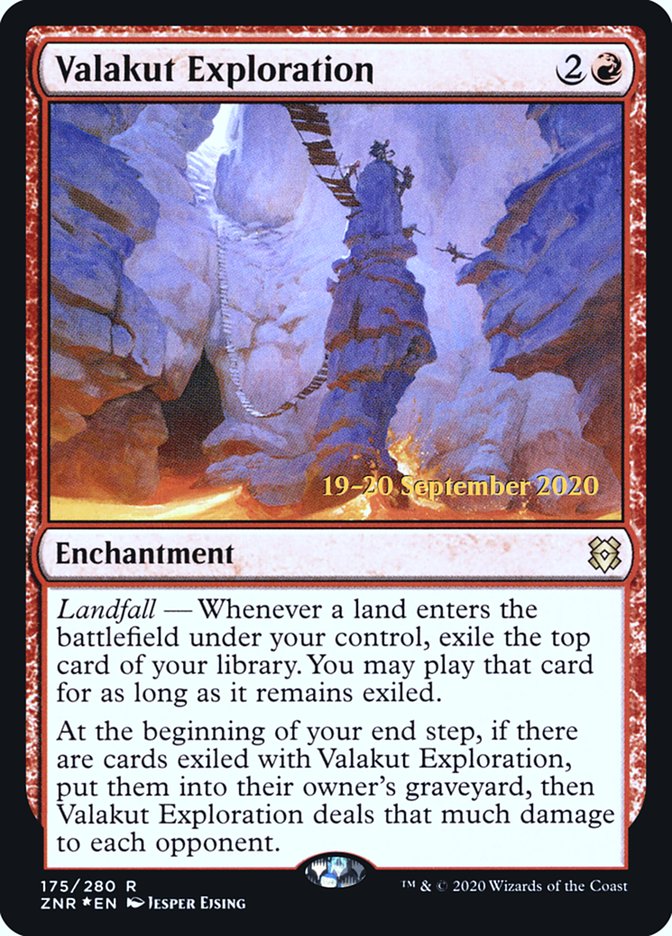 Valakut Exploration [Zendikar Rising Prerelease Promos] | Dragon's Lair Comics and Fantasy Houston TX