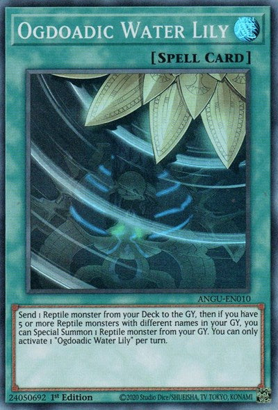 Ogdoadic Water Lily (Super Rare) [ANGU-EN010] Super Rare | Dragon's Lair Comics and Fantasy Houston TX