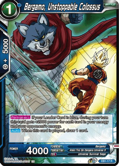 Bergamo, Unstoppable Colossus (EB1-17) [Battle Evolution Booster] | Dragon's Lair Comics and Fantasy Houston TX