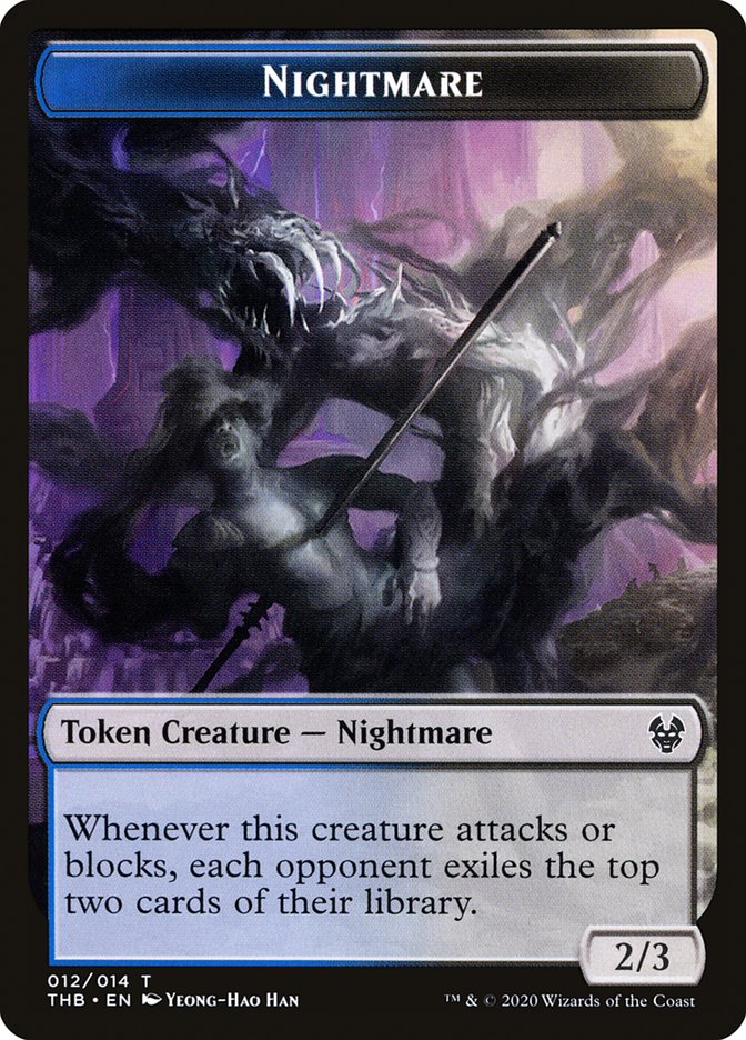 Nightmare Token [Theros Beyond Death Tokens] | Dragon's Lair Comics and Fantasy Houston TX