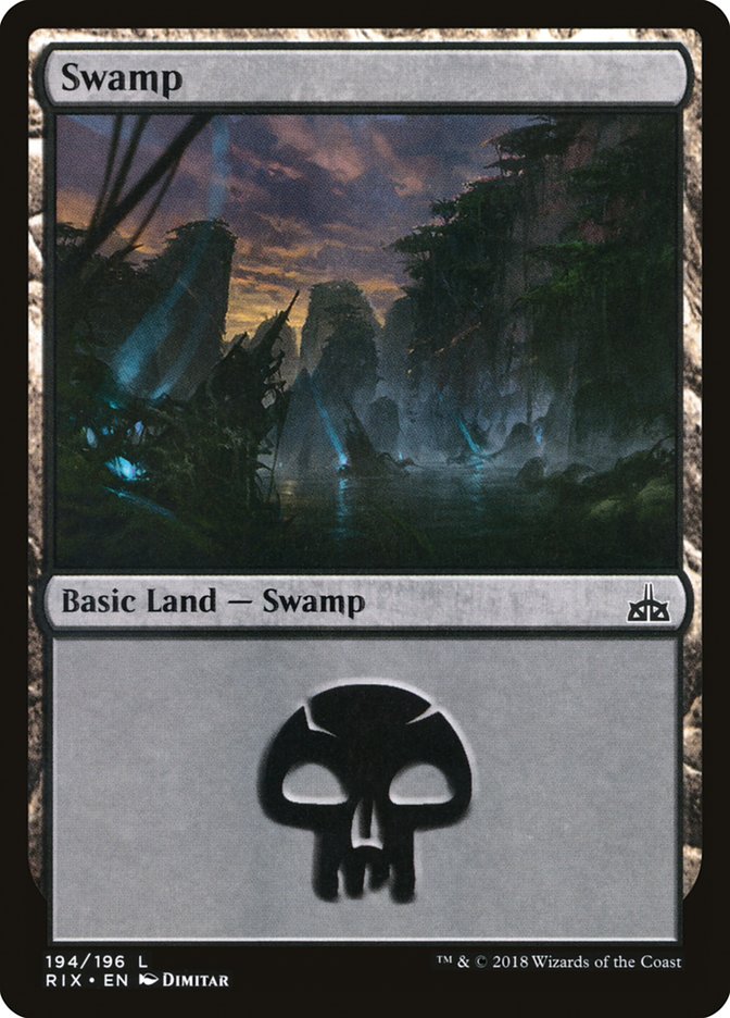 Swamp (194) [Rivals of Ixalan] | Dragon's Lair Comics and Fantasy Houston TX