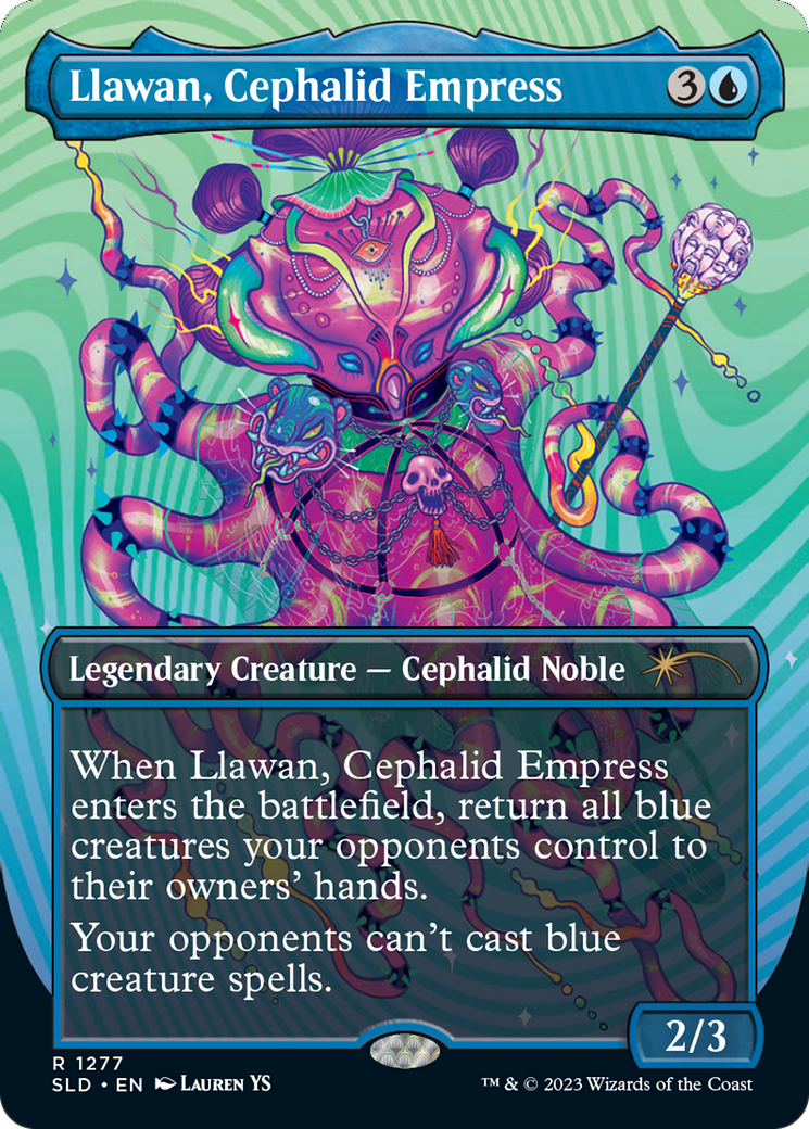 Llawan, Cephalid Empress (Borderless) [Secret Lair Drop Series] | Dragon's Lair Comics and Fantasy Houston TX