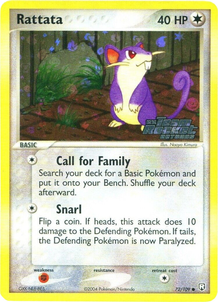 Rattata (72/109) (Stamped) [EX: Team Rocket Returns] | Dragon's Lair Comics and Fantasy Houston TX