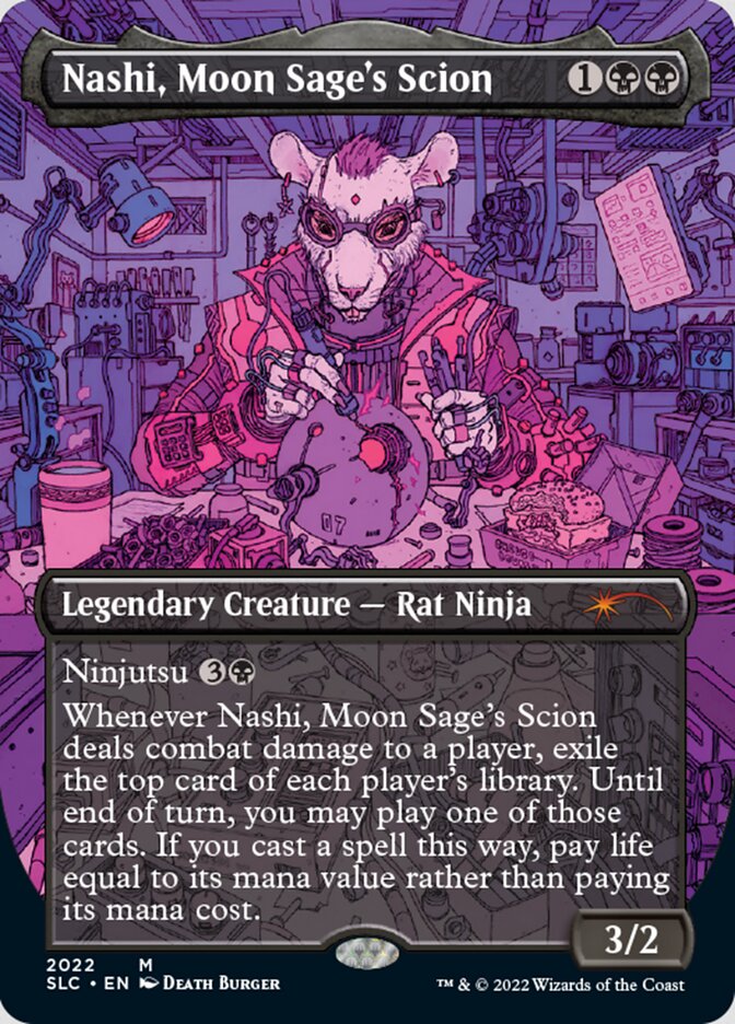 Nashi, Moon Sage's Scion (Borderless) [Secret Lair 30th Anniversary Countdown Kit] | Dragon's Lair Comics and Fantasy Houston TX