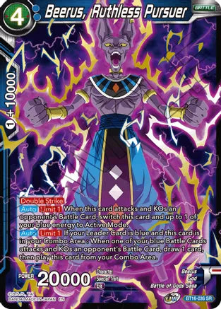 Beerus, Ruthless Pursuer (BT16-036) [Realm of the Gods] | Dragon's Lair Comics and Fantasy Houston TX