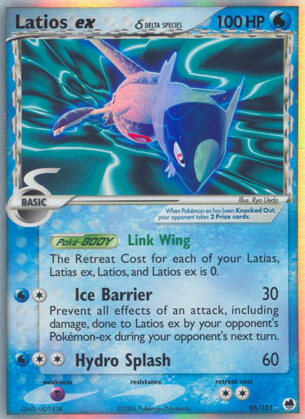 Latios ex (96/101) (Delta Species) [EX: Dragon Frontiers] | Dragon's Lair Comics and Fantasy Houston TX