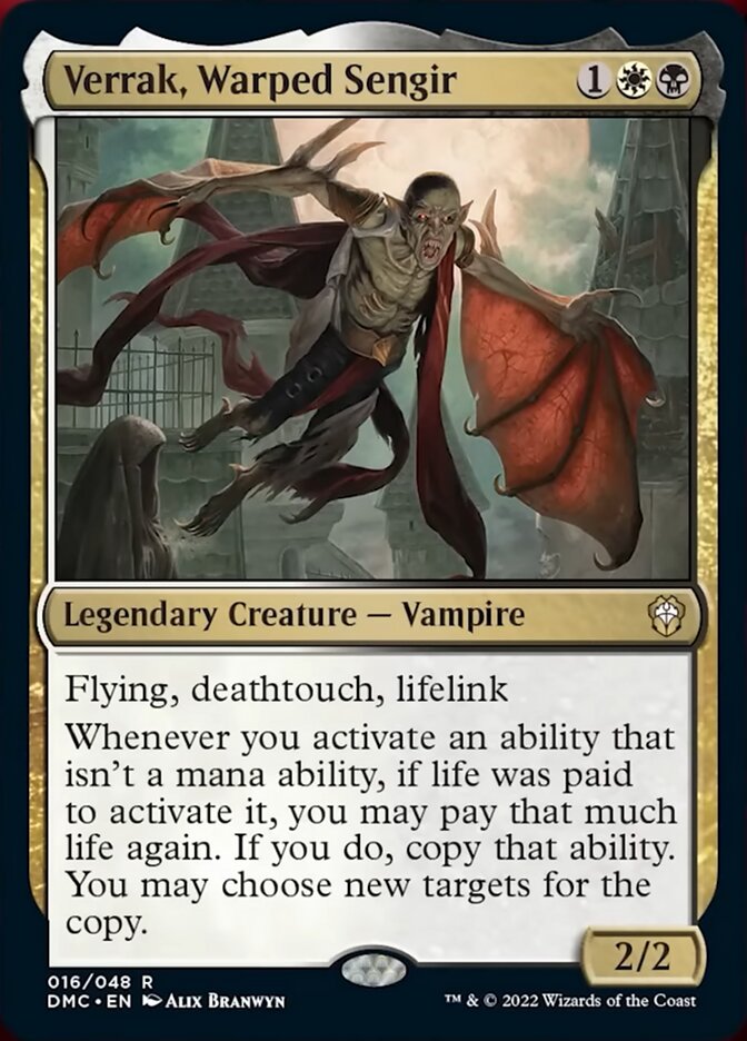 Verrak, Warped Sengir [Dominaria United Commander] | Dragon's Lair Comics and Fantasy Houston TX