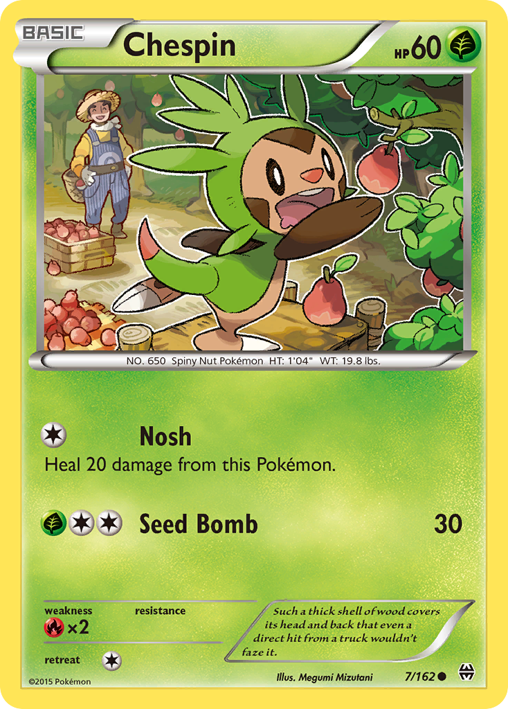 Chespin (7/162) [XY: BREAKthrough] | Dragon's Lair Comics and Fantasy Houston TX