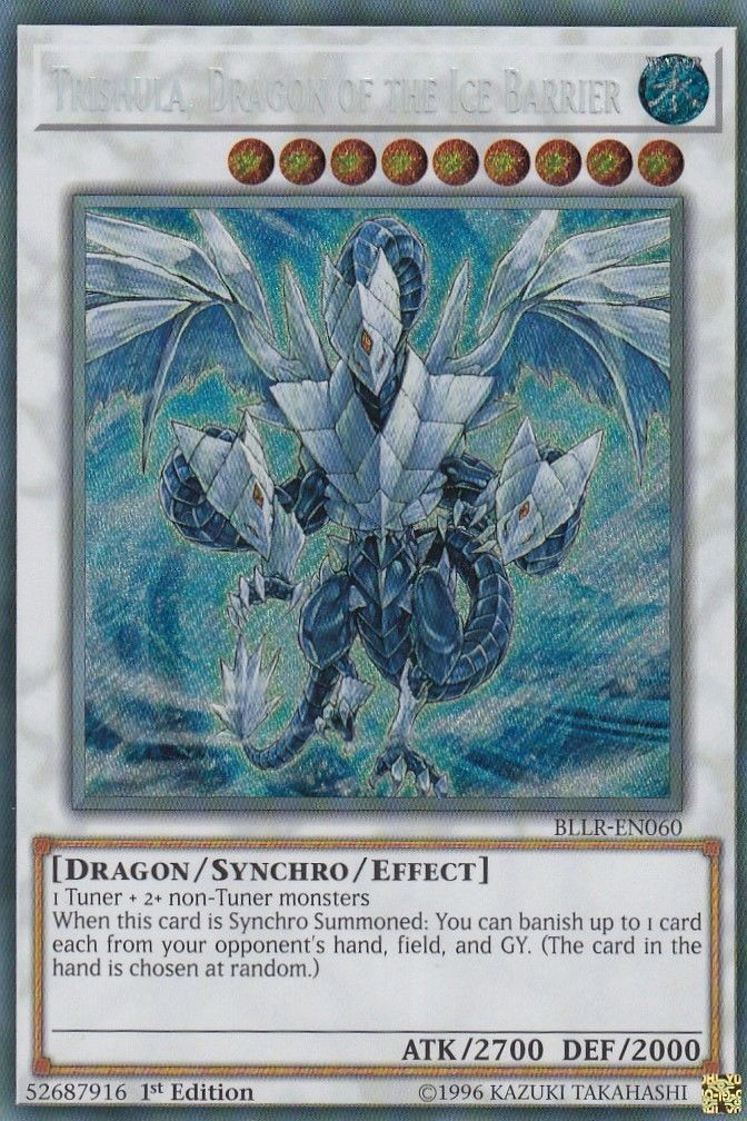 Trishula, Dragon of the Ice Barrier [BLLR-EN060] Secret Rare | Dragon's Lair Comics and Fantasy Houston TX