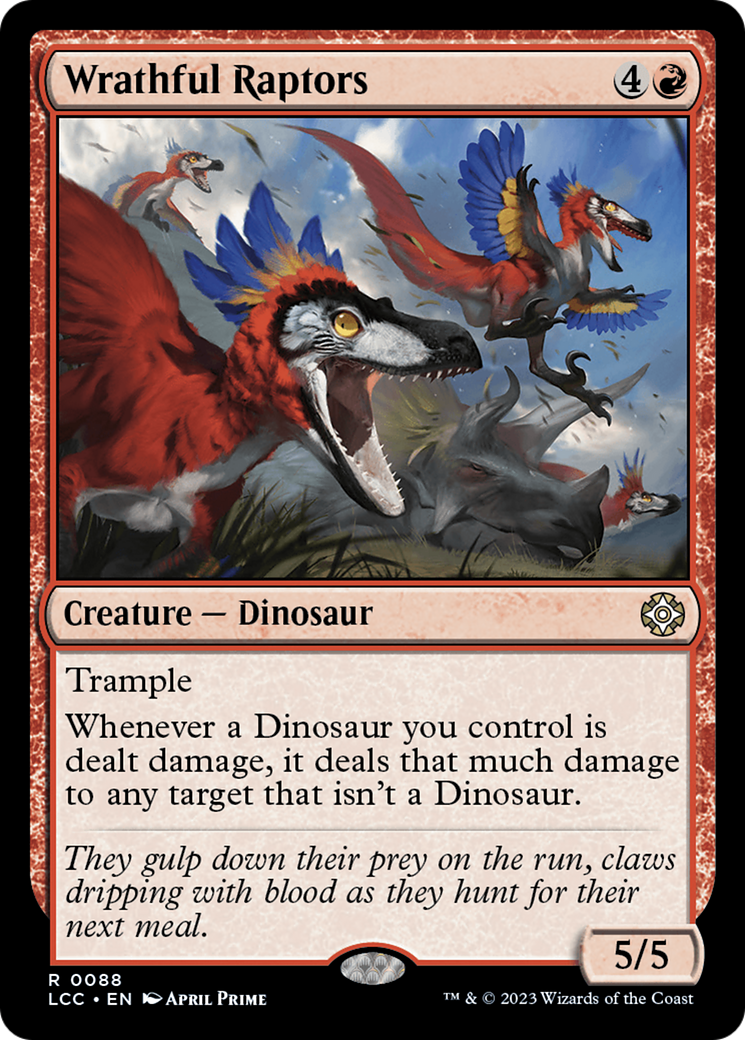 Wrathful Raptors [The Lost Caverns of Ixalan Commander] | Dragon's Lair Comics and Fantasy Houston TX