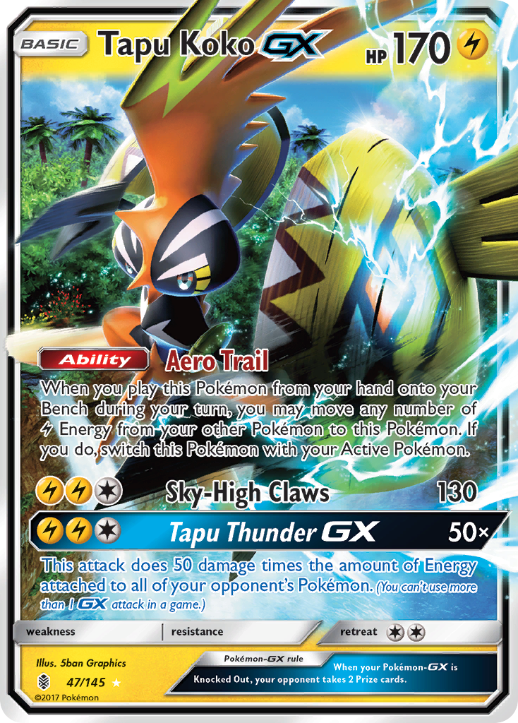 Tapu Koko GX (47/145) [Sun & Moon: Guardians Rising] | Dragon's Lair Comics and Fantasy Houston TX