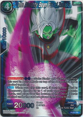 The Almighty Beam Fused Zamasu (P-011) [Promotion Cards] | Dragon's Lair Comics and Fantasy Houston TX