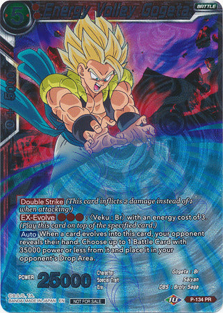 Energy Volley Gogeta (Series 7 Super Dash Pack) (P-134) [Promotion Cards] | Dragon's Lair Comics and Fantasy Houston TX