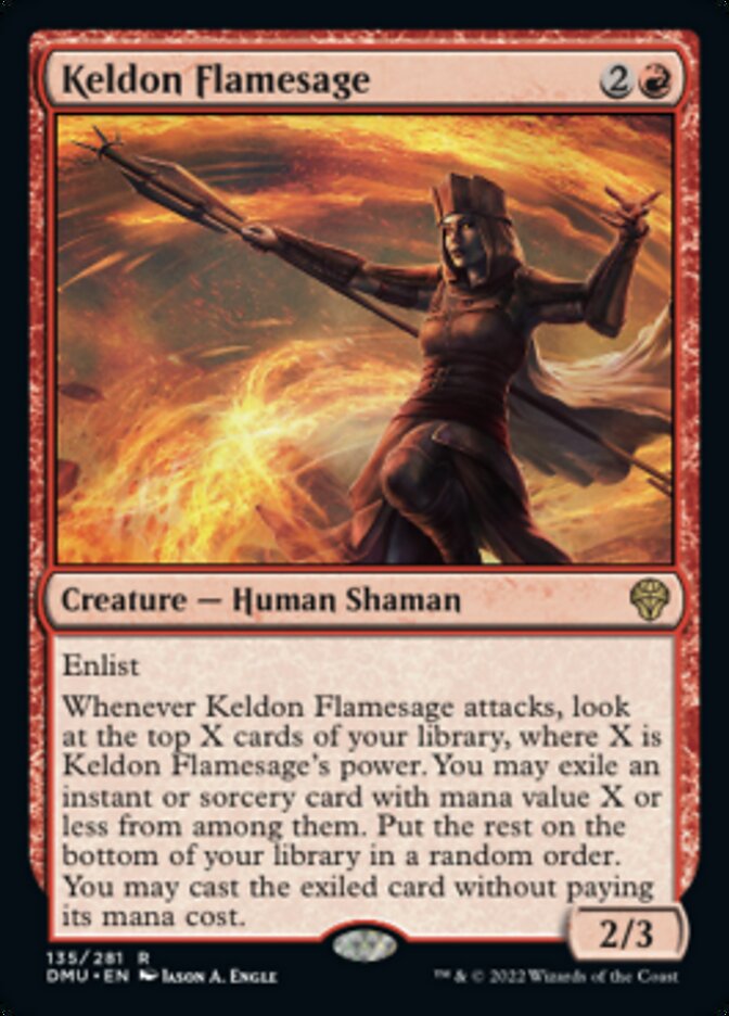 Keldon Flamesage [Dominaria United] | Dragon's Lair Comics and Fantasy Houston TX