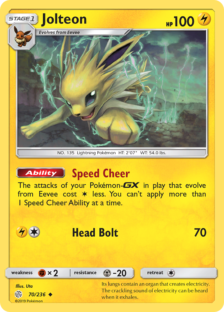 Jolteon (70/236) [Sun & Moon: Cosmic Eclipse] | Dragon's Lair Comics and Fantasy Houston TX