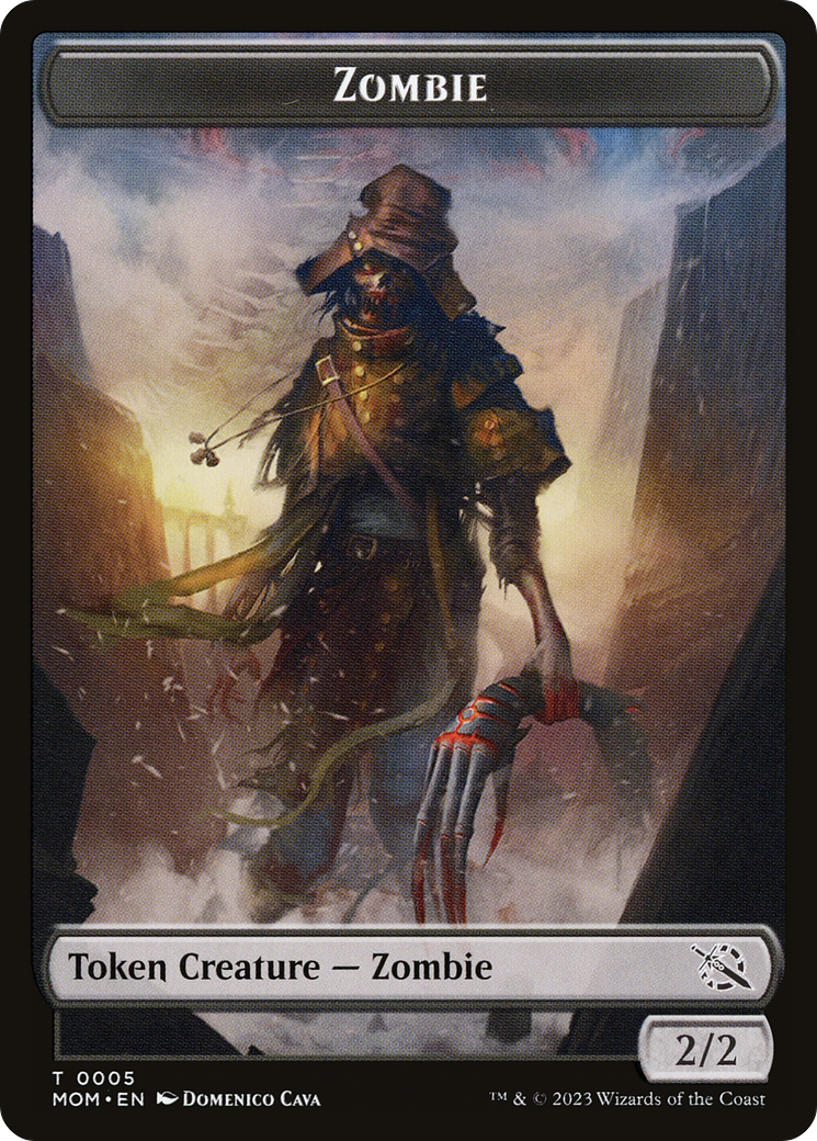 Treasure (21) // Zombie Double-Sided Token [March of the Machine Tokens] | Dragon's Lair Comics and Fantasy Houston TX