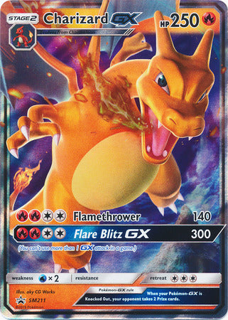 Charizard GX (SM211) (Jumbo Card) [Sun & Moon: Black Star Promos] | Dragon's Lair Comics and Fantasy Houston TX