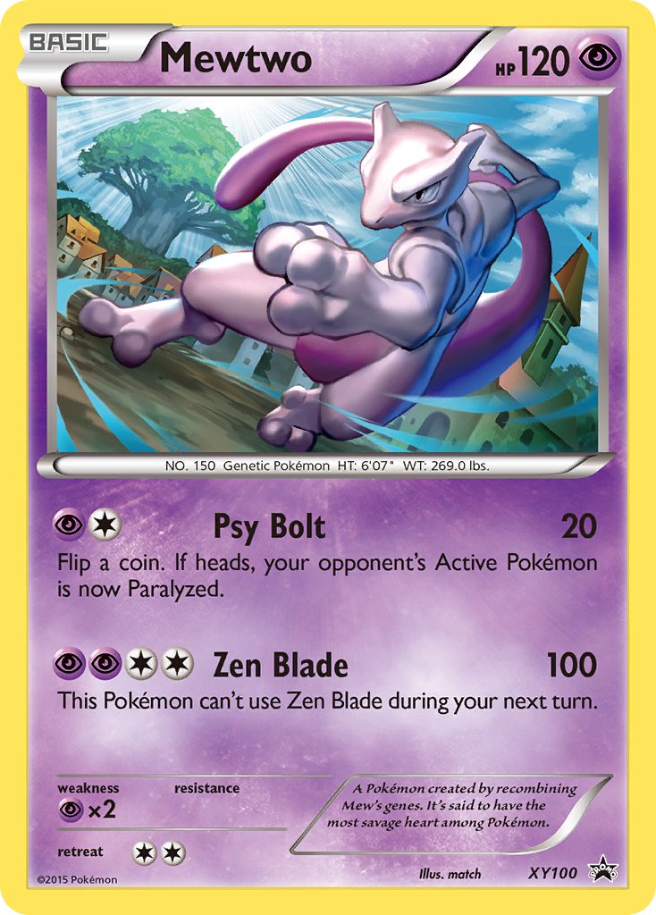 Mewtwo (XY100) [XY: Black Star Promos] | Dragon's Lair Comics and Fantasy Houston TX