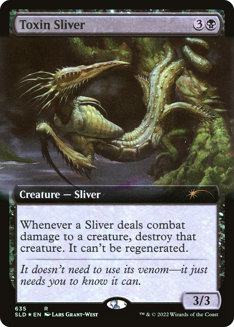 Toxin Sliver (Extended Art) [Secret Lair Drop Promos] | Dragon's Lair Comics and Fantasy Houston TX