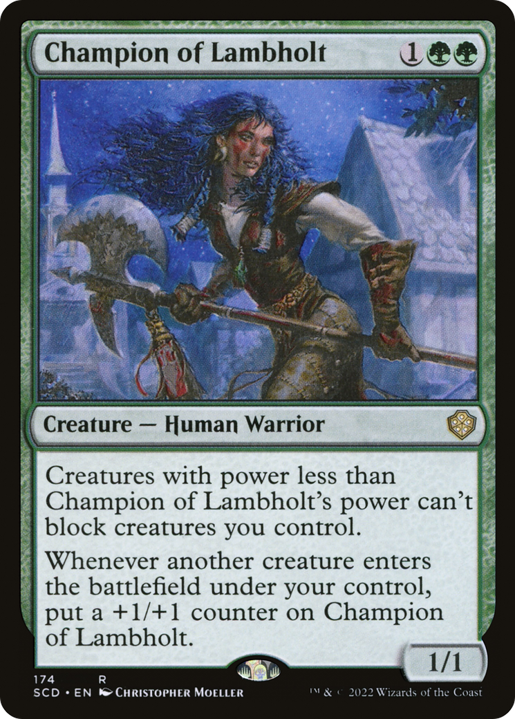 Champion of Lambholt [Starter Commander Decks] | Dragon's Lair Comics and Fantasy Houston TX