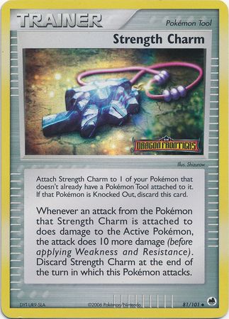 Strength Charm (81/101) (Stamped) [EX: Dragon Frontiers] | Dragon's Lair Comics and Fantasy Houston TX