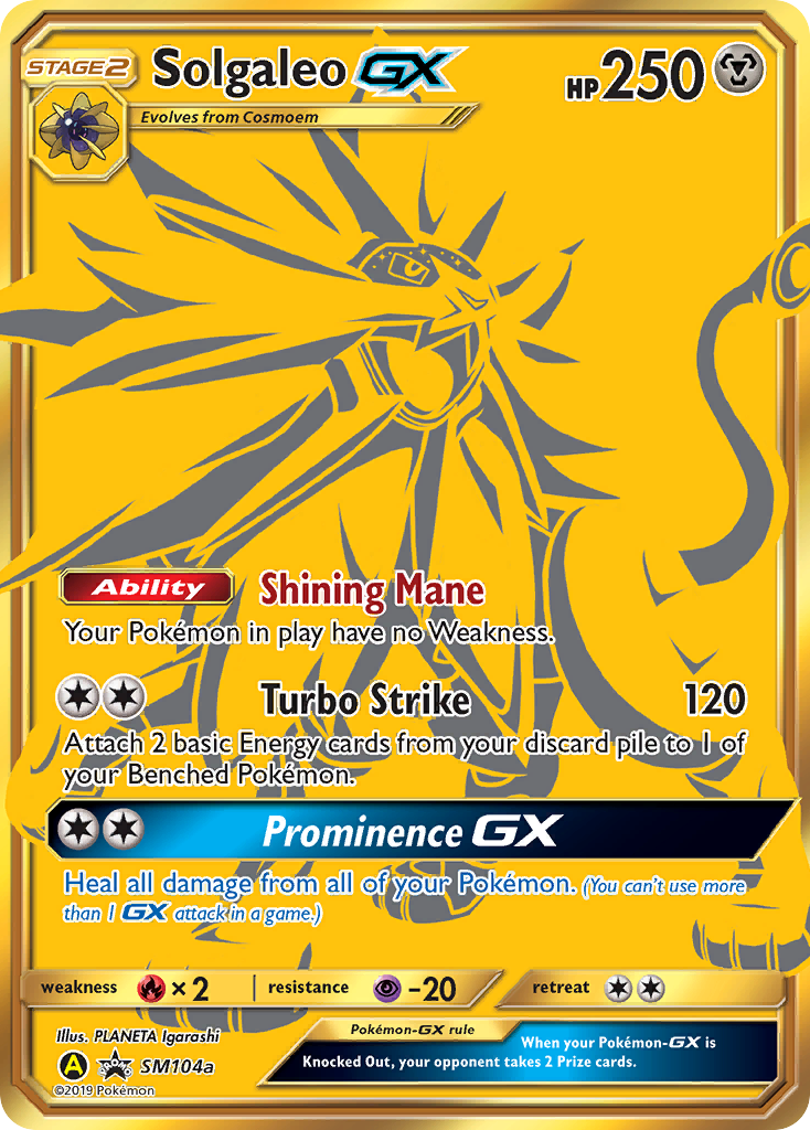 Solgaleo GX (SM104a) [Sun & Moon: Black Star Promos] | Dragon's Lair Comics and Fantasy Houston TX