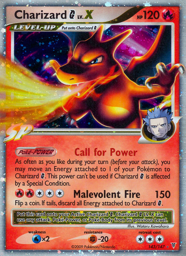 Charizard G LV.X (143/147) [Platinum: Supreme Victors] | Dragon's Lair Comics and Fantasy Houston TX