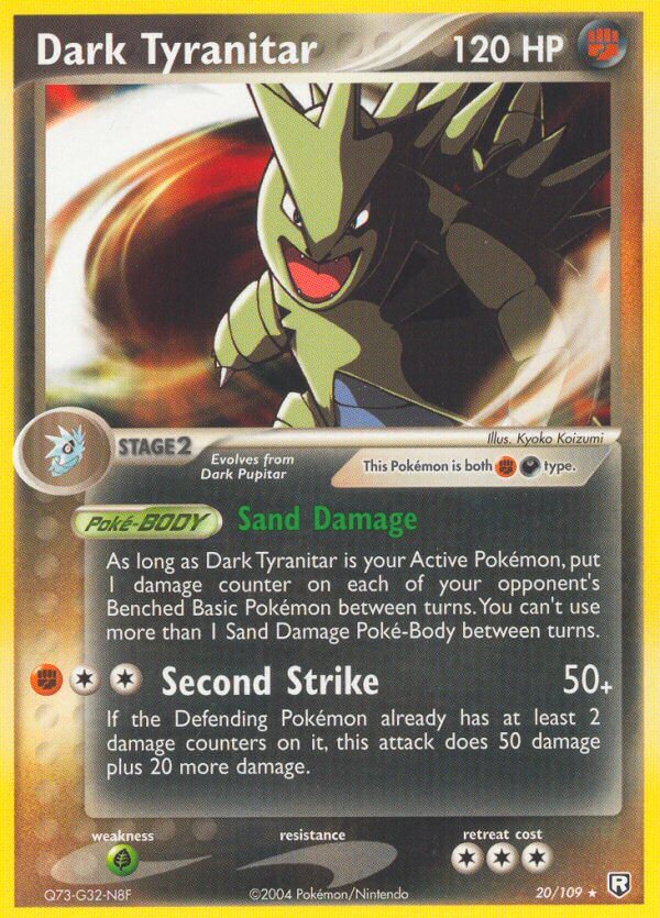 Dark Tyranitar (20/109) (Theme Deck Exclusive) [EX: Team Rocket Returns] | Dragon's Lair Comics and Fantasy Houston TX