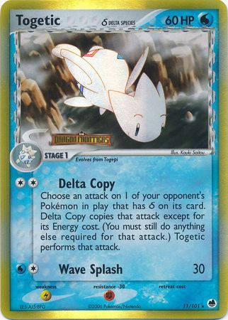 Togetic (11/101) (Delta Species) (Stamped) [EX: Dragon Frontiers] | Dragon's Lair Comics and Fantasy Houston TX