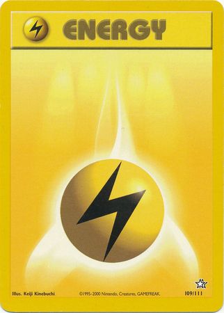 Lightning Energy (109/111) [Neo Genesis Unlimited] | Dragon's Lair Comics and Fantasy Houston TX