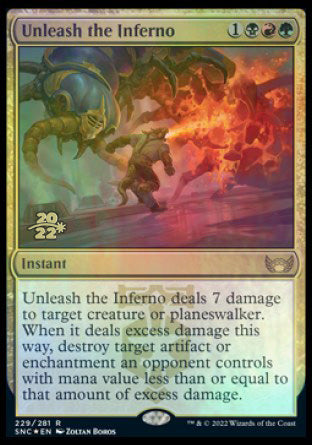 Unleash the Inferno [Streets of New Capenna Prerelease Promos] | Dragon's Lair Comics and Fantasy Houston TX