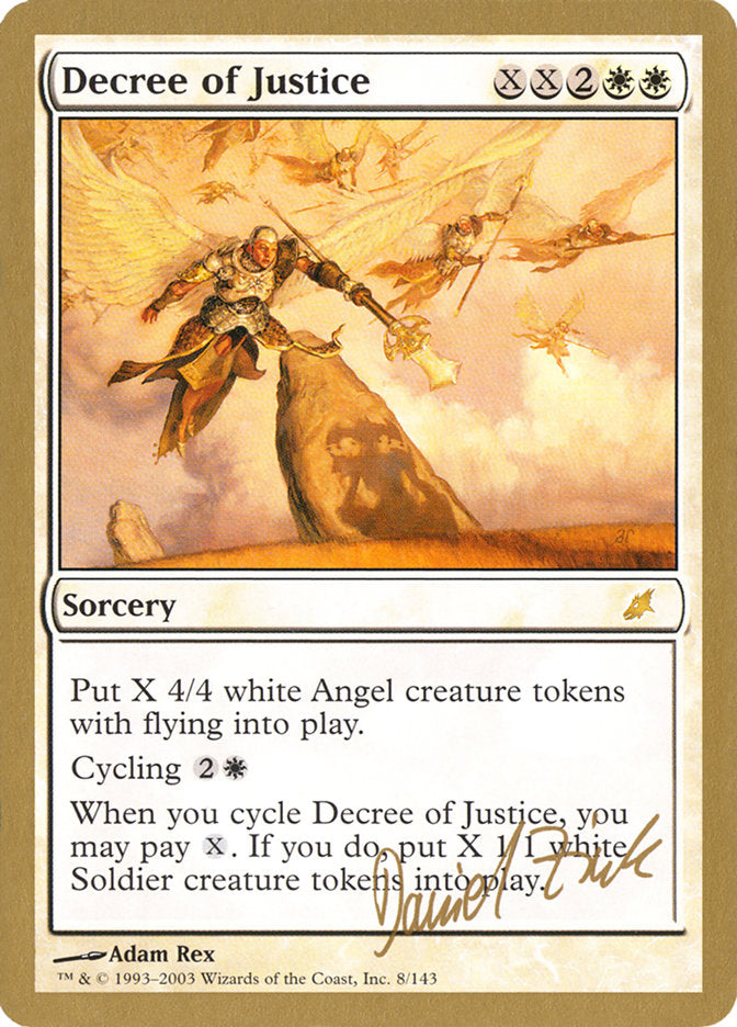 Decree of Justice (Daniel Zink) [World Championship Decks 2003] | Dragon's Lair Comics and Fantasy Houston TX