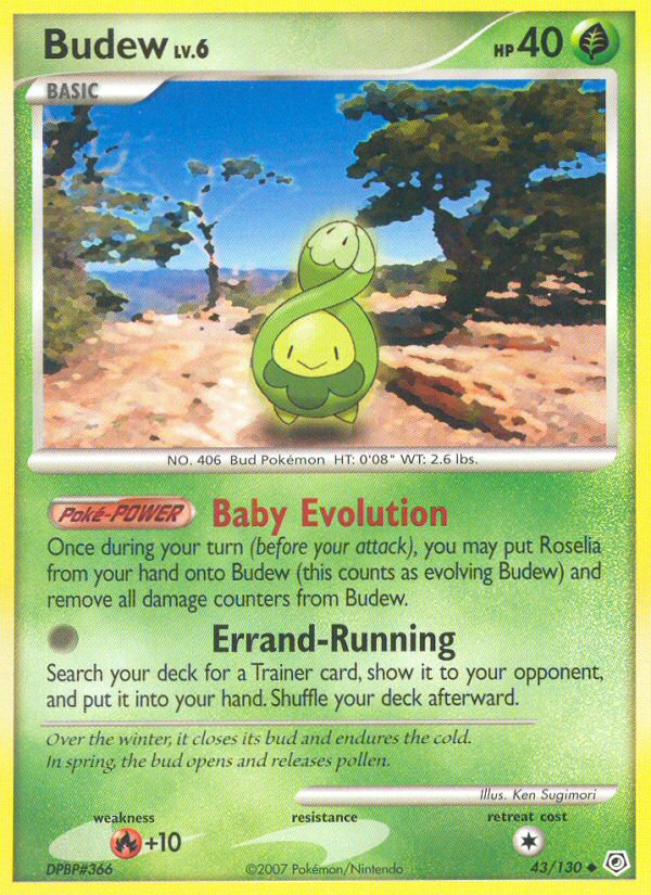 Budew (43/130) [Diamond & Pearl: Base Set] | Dragon's Lair Comics and Fantasy Houston TX