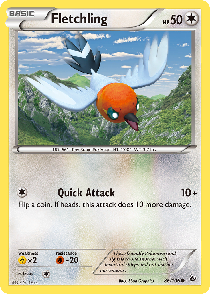 Fletchling (86/106) [XY: Flashfire] | Dragon's Lair Comics and Fantasy Houston TX