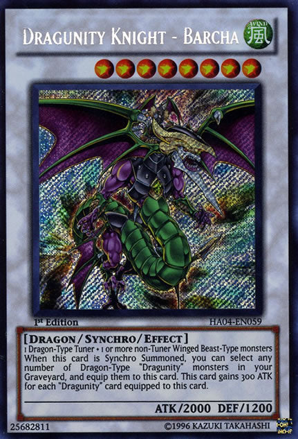 Dragunity Knight - Barcha [HA04-EN059] Secret Rare | Dragon's Lair Comics and Fantasy Houston TX