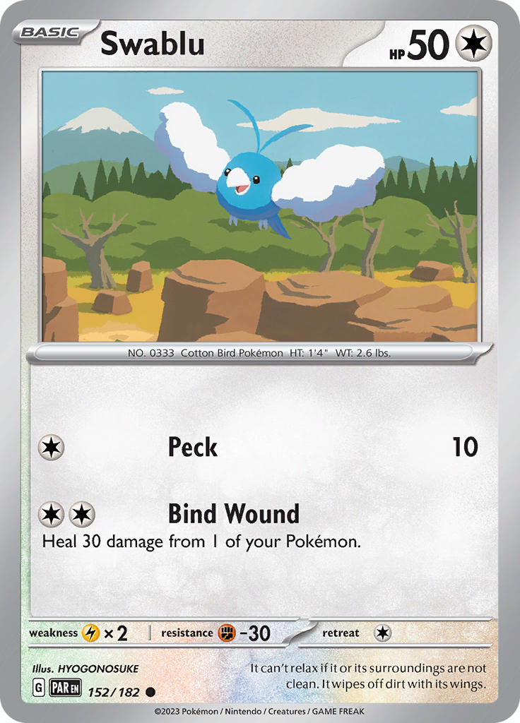 Swablu (152/182) [Scarlet & Violet: Paradox Rift] | Dragon's Lair Comics and Fantasy Houston TX