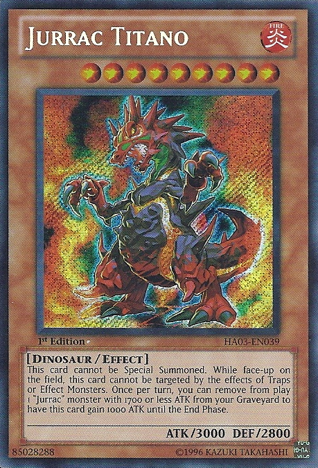 Jurrac Titano [HA03-EN039] Secret Rare | Dragon's Lair Comics and Fantasy Houston TX