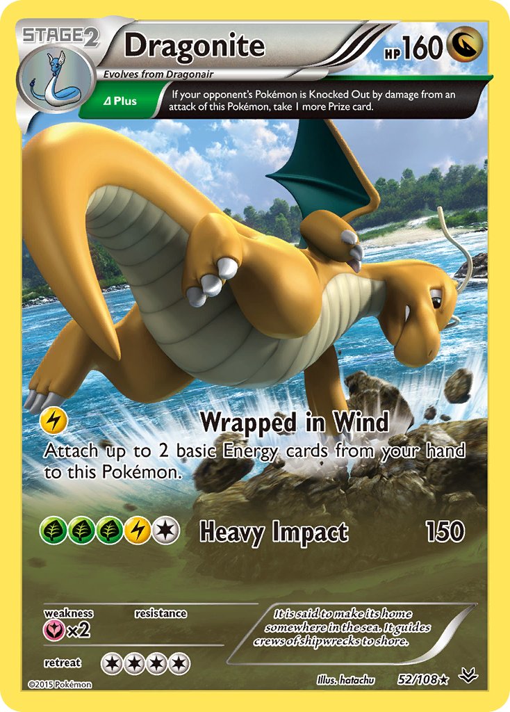 Dragonite (52/108) (Theme Deck Exclusive) [XY: Roaring Skies] | Dragon's Lair Comics and Fantasy Houston TX