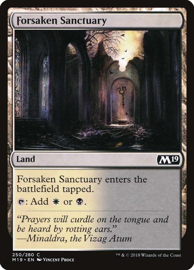 Forsaken Sanctuary [Core Set 2019] | Dragon's Lair Comics and Fantasy Houston TX