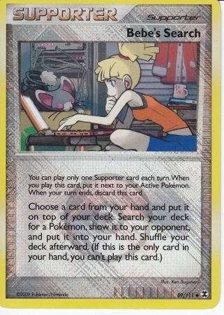 Bebe's Search (89/111) (League Promo) [Platinum: Rising Rivals] | Dragon's Lair Comics and Fantasy Houston TX