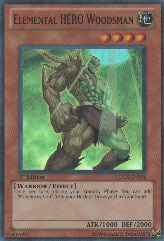 Elemental HERO Woodsman [LCGX-EN034] Super Rare | Dragon's Lair Comics and Fantasy Houston TX