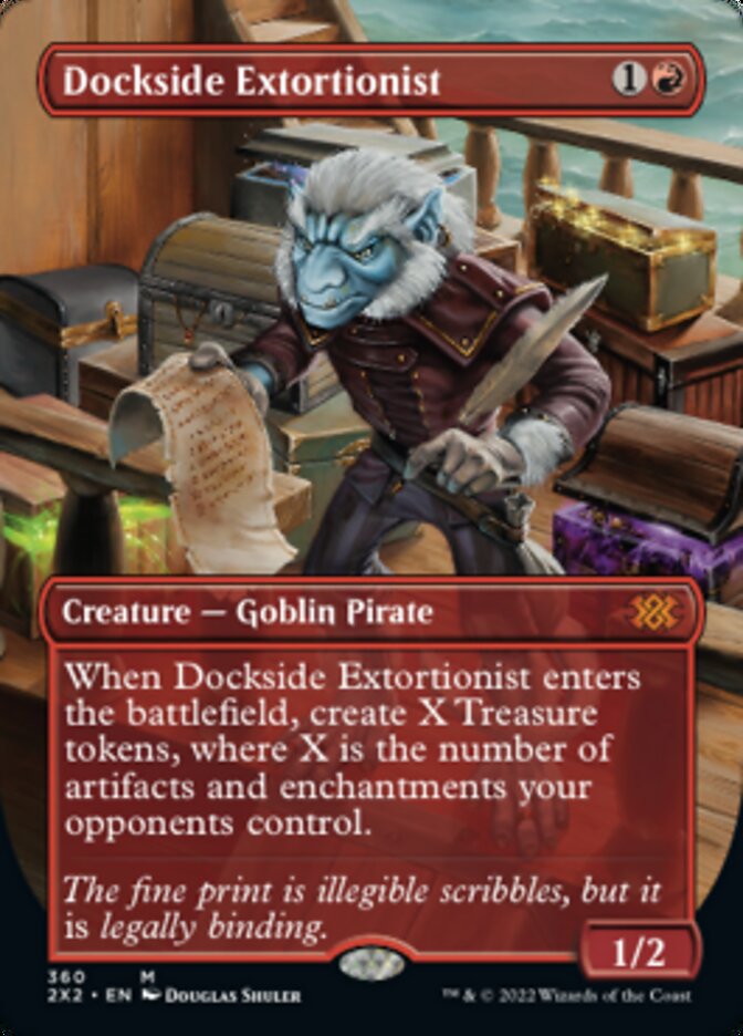 Dockside Extortionist (Borderless Alternate Art) [Double Masters 2022] | Dragon's Lair Comics and Fantasy Houston TX